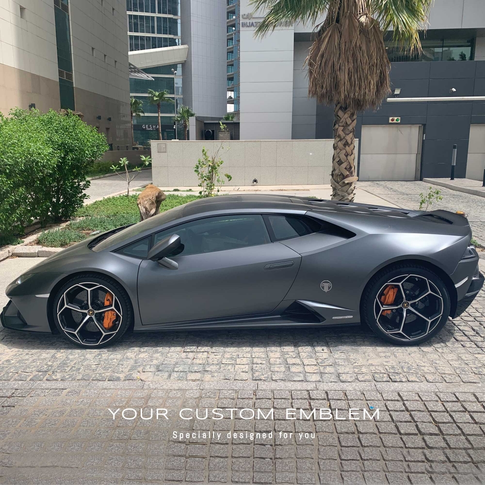 Custom logo done exactly as requested in stainless steel matt finishing